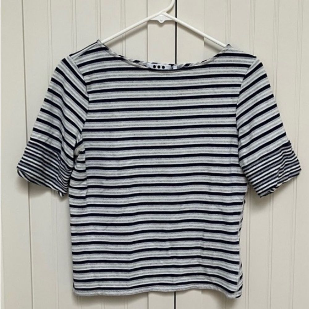 Striped Three Dots Top